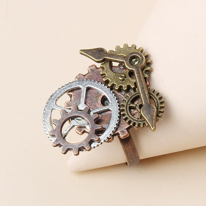 Vintage Timepiece Needle - The Nevermore Steampunk Ring