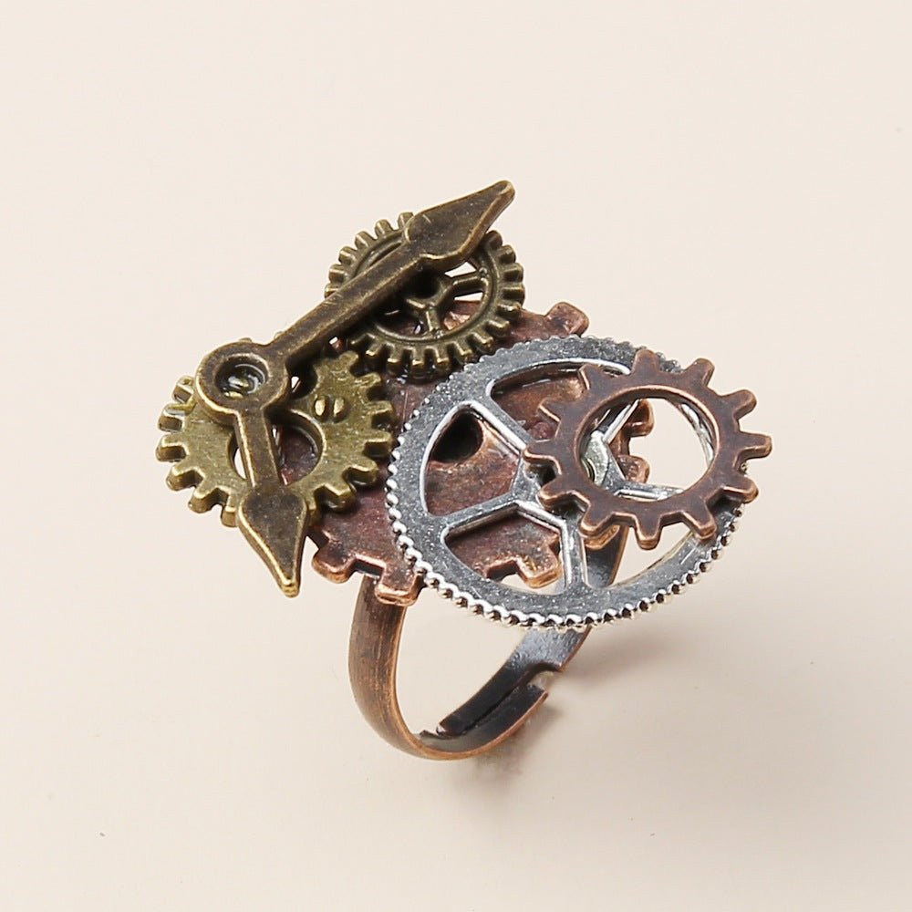 Vintage Timepiece Needle - The Nevermore Steampunk Ring