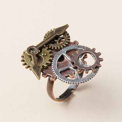 Vintage Timepiece Needle - The Nevermore Steampunk Ring