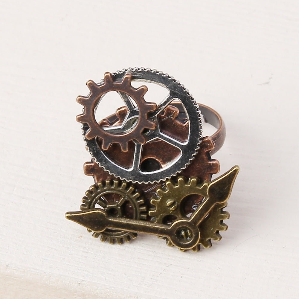Vintage Timepiece Needle - The Nevermore Steampunk Ring