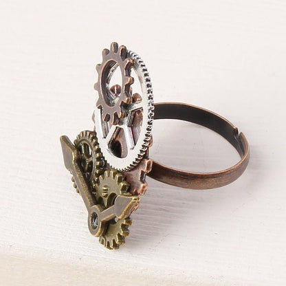 Vintage Timepiece Needle - The Nevermore Steampunk Ring
