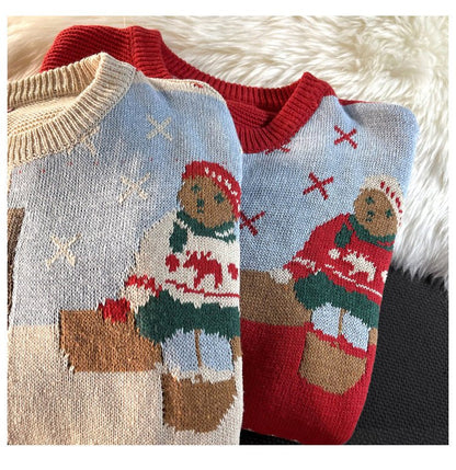 VintageGlow Sweater - Cozy Christmas Knit by The Nevermore – Unique by Nevermore Lifestyle & Tech | 2XL Apricot