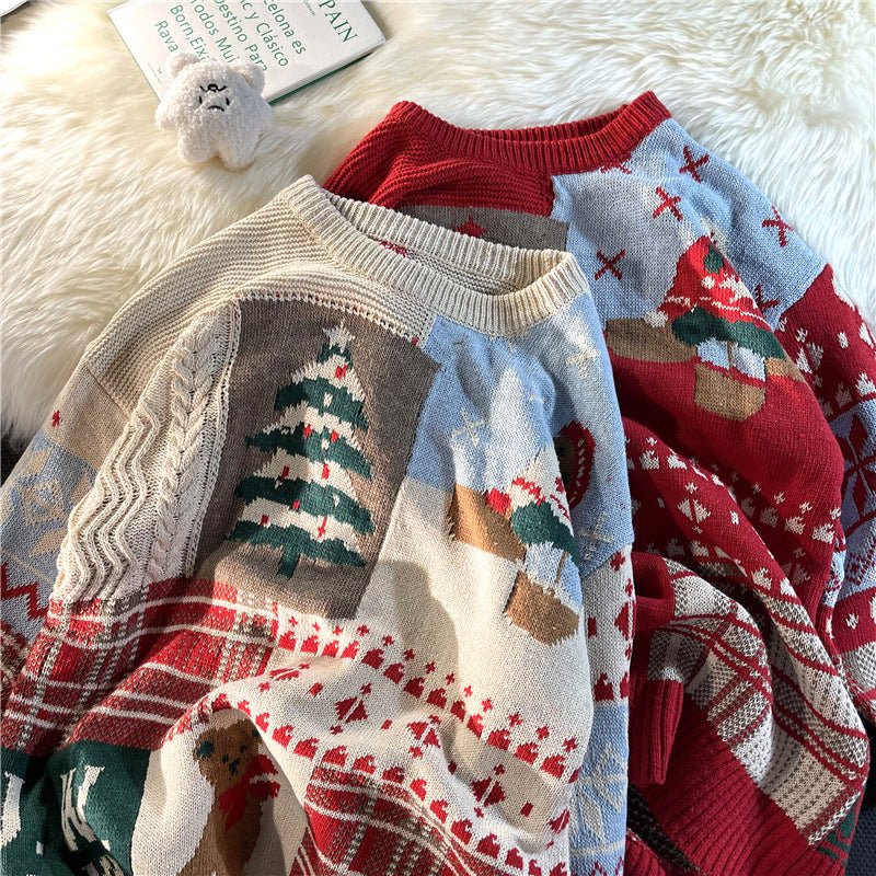 VintageGlow Sweater - Cozy Christmas Knit by The Nevermore – Unique by Nevermore Lifestyle & Tech | 2XL Apricot