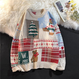 VintageGlow Sweater - Cozy Christmas Knit by The Nevermore – Unique by Nevermore Lifestyle & Tech | 2XL Apricot