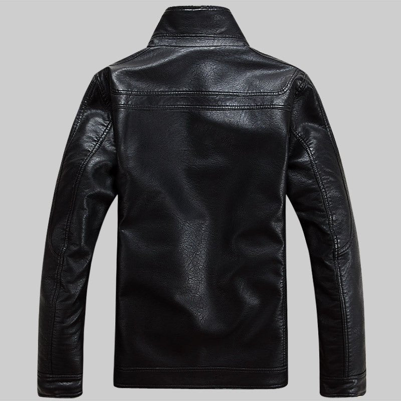 Viper - The Nevermore Fur Collar Leather Jacket for Men – Unique Men's Fashion by Nevermore Lifestyle & Tech | 5XL black