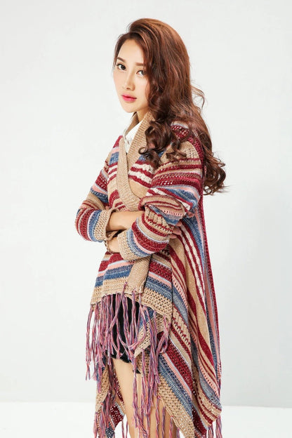 Vira Robards - Cardigan for Autumn by The Nevermore – Unique Cardigans by Nevermore Lifestyle & Tech | One size Beige