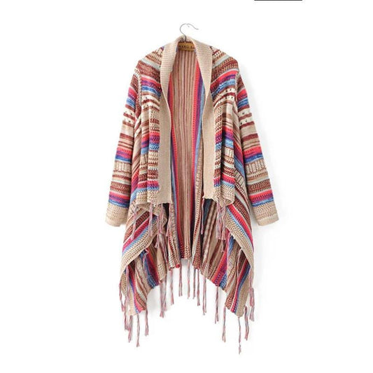 Vira Robards - Cardigan for Autumn by The Nevermore – Unique Cardigans by Nevermore Lifestyle & Tech | One size Beige