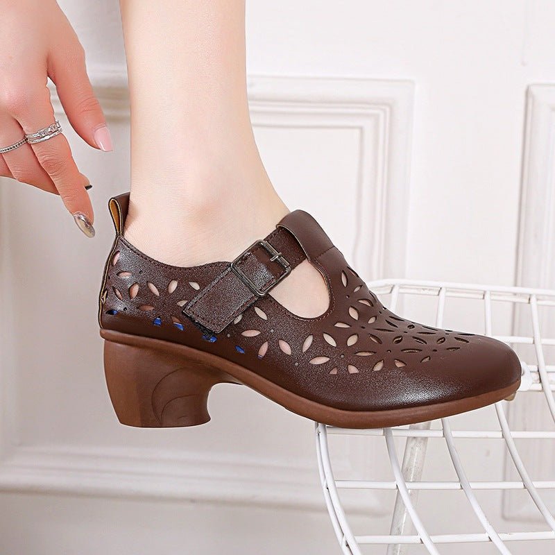 Vivienne Retro High Heel Spring Shoes by The Nevermore – Unique Shoes by Nevermore Lifestyle & Tech | 35 Beige