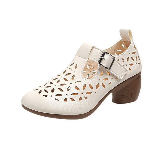 Vivienne Retro High Heel Spring Shoes by The Nevermore – Unique Shoes by Nevermore Lifestyle & Tech | 35 Black