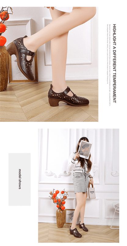 Vivienne Retro High Heel Spring Shoes by The Nevermore – Unique Shoes by Nevermore Lifestyle & Tech | 35 Black