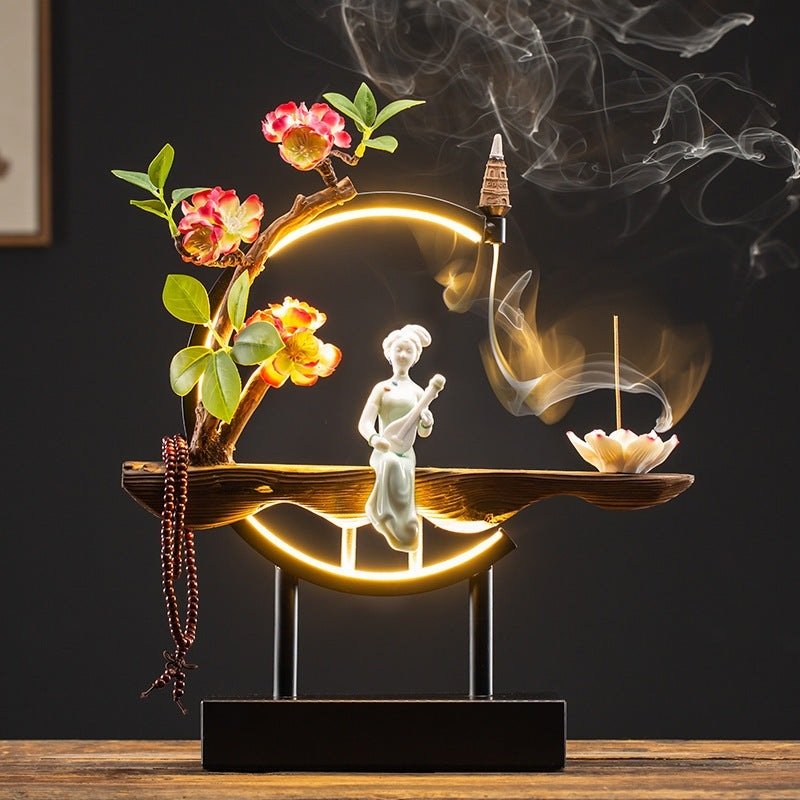 Waterfall Backflow Incense Burner Ladies Incense Stick Holder Buddha Home Decoration Elk Ceramic Censer With 20 Incense Cones – Unique by Nevermore Lifestyle & Tech | USB 6style