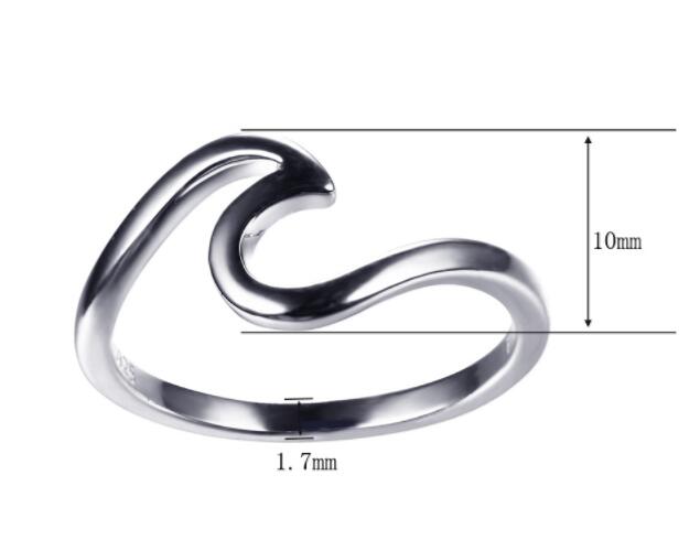 Wave - The Nevermore Ring 925 Sterling Silver – Unique Rings for Women by Nevermore Lifestyle & Tech | 10