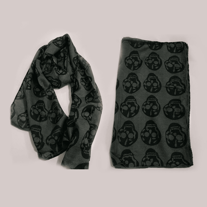 When You Are Gone - The Nevermore Gothic Scarf – Unique Gothic Fashion for Women by Nevermore Lifestyle & Tech | Dark Grey