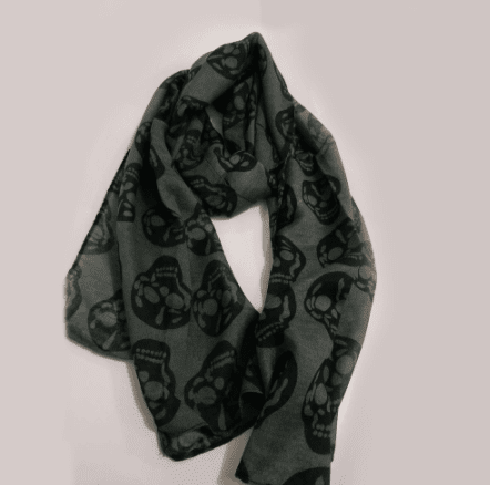 When You Are Gone - The Nevermore Gothic Scarf – Unique Gothic Fashion for Women by Nevermore Lifestyle & Tech | Dark Grey