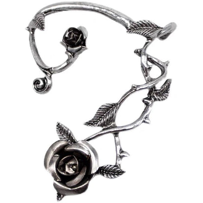 Wild Roses - The Nevermore Gothic Ear - wrap Ear - cuff for Women – Unique Gothic Jewelry by Nevermore Lifestyle & Tech | Picture color