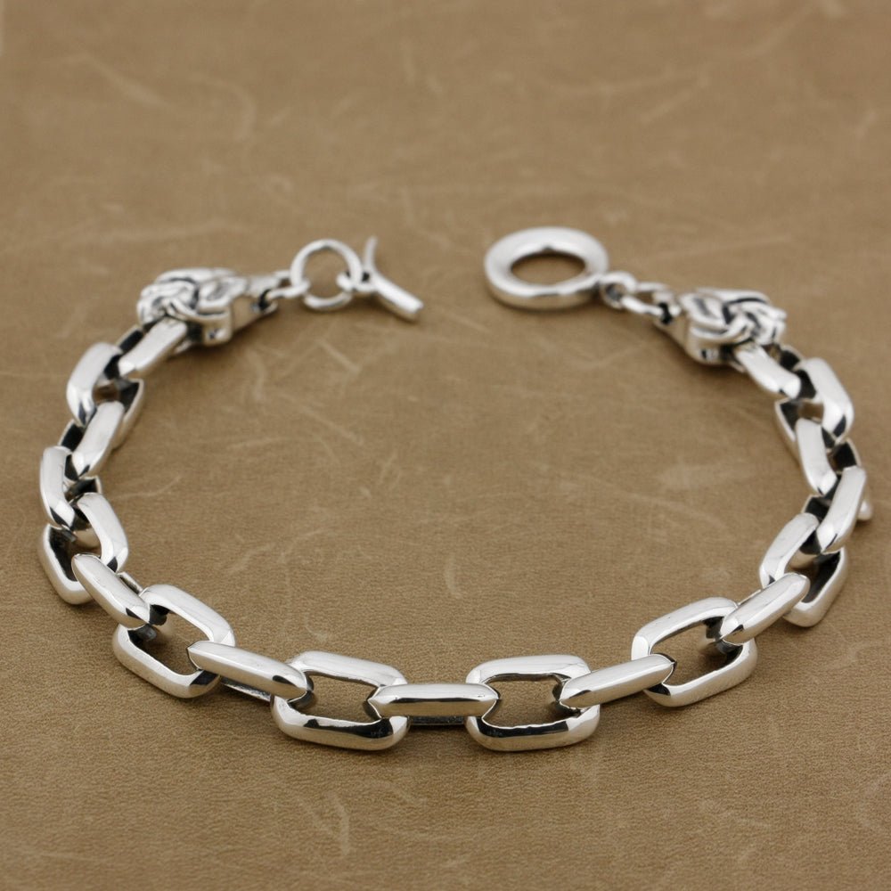 Wild Wolves The Nevermore Gothic S925 Vintage Silver Bracelet