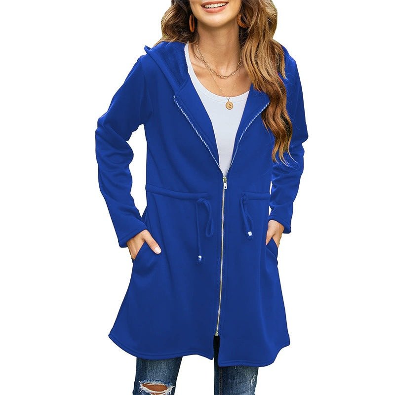 Willow Breeze - Hooded Women Jacket by The Nevermore – Unique Jackets by Nevermore Lifestyle & Tech | 2XL Sapphire blue