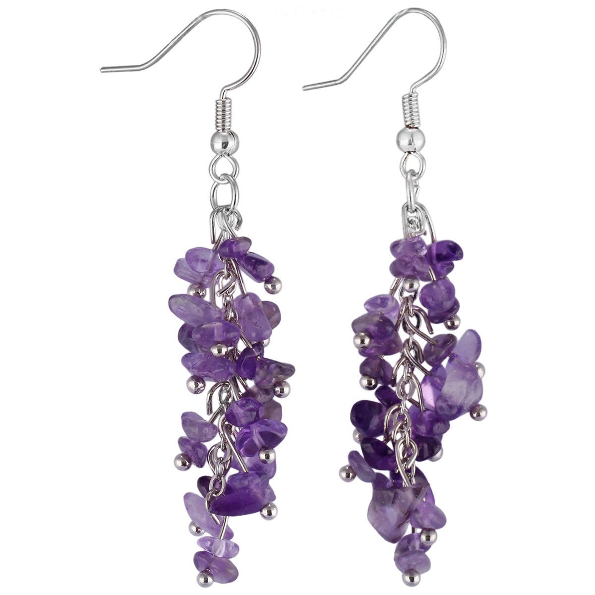 Winterdell - Natural Crystal Earrings by The Nevermore – Unique Earrings by Nevermore Lifestyle & Tech | Amethyst