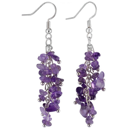 Winterdell - Natural Crystal Earrings by The Nevermore – Unique Earrings by Nevermore Lifestyle & Tech | Amethyst