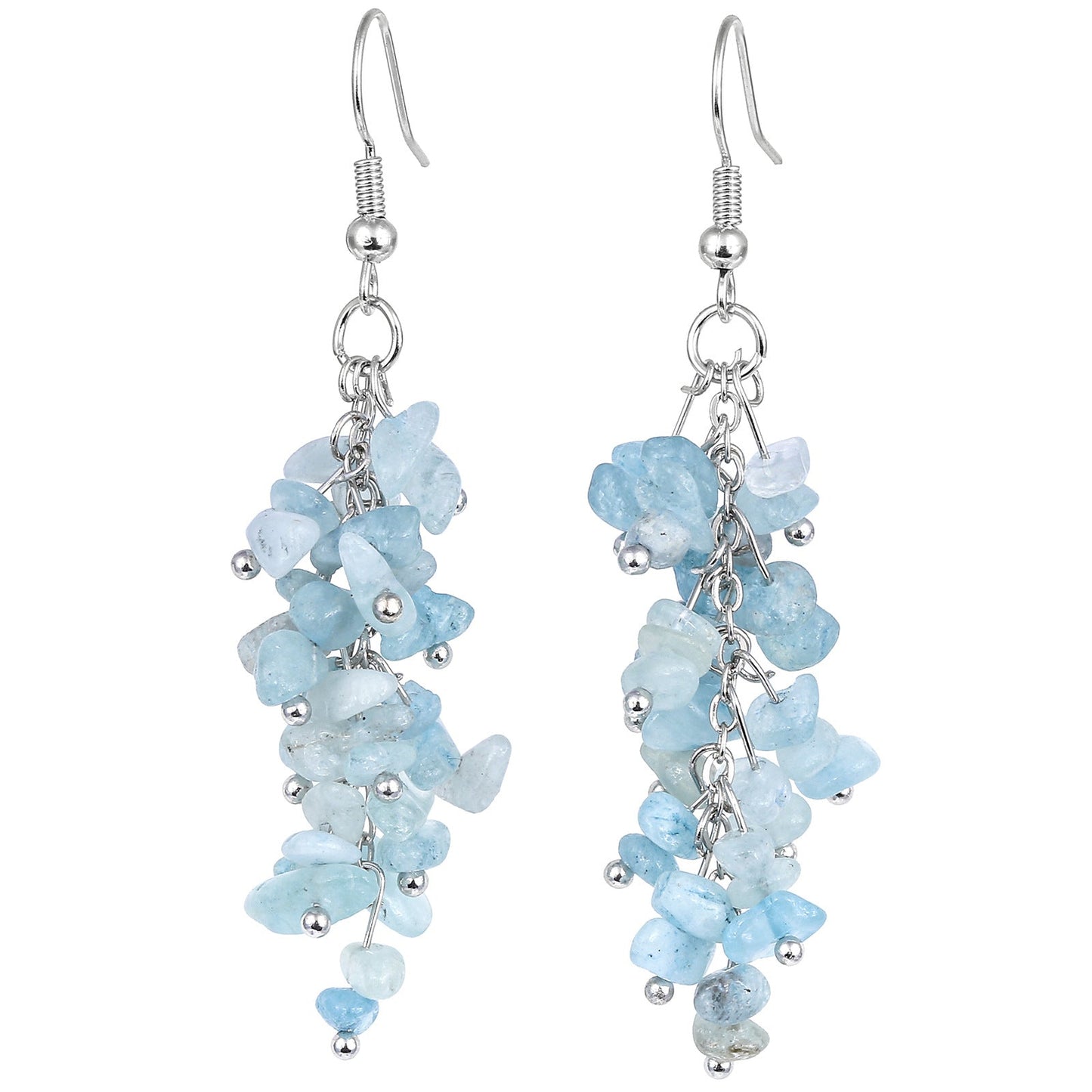 Winterdell - Natural Crystal Earrings by The Nevermore – Unique Earrings by Nevermore Lifestyle & Tech | Aquamarine