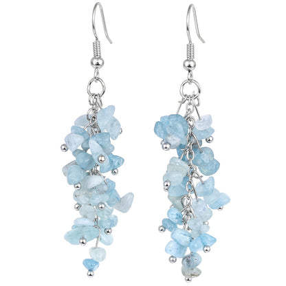 Winterdell - Natural Crystal Earrings by The Nevermore – Unique Earrings by Nevermore Lifestyle & Tech | Aquamarine