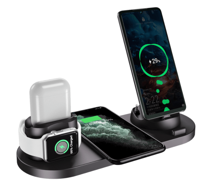 Wireless Charger for iPhone 6 in 1 - Fast Charging by The Nevermore – Unique Smart Gadgets by Nevermore Lifestyle & Tech | 15W Black
