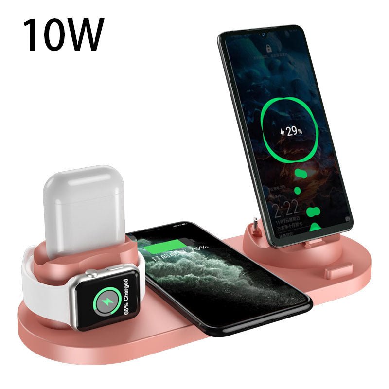 Wireless Charger for iPhone 6 in 1 - Fast Charging by The Nevermore – Unique Smart Gadgets by Nevermore Lifestyle & Tech | 10w Pink
