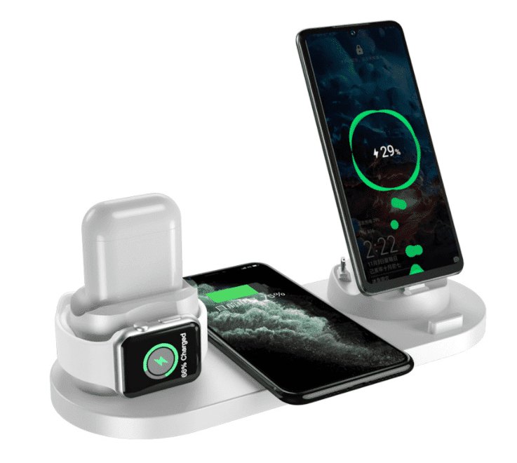 Wireless Charger for iPhone 6 in 1 - Fast Charging by The Nevermore – Unique Smart Gadgets by Nevermore Lifestyle & Tech | 15W White