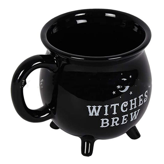 Witches Brew - The Nevermore Gothic Ceramic Witch Coffee Mug, Halloween – Unique Giftware by Nevermore Lifestyle & Tech | 1PC Black