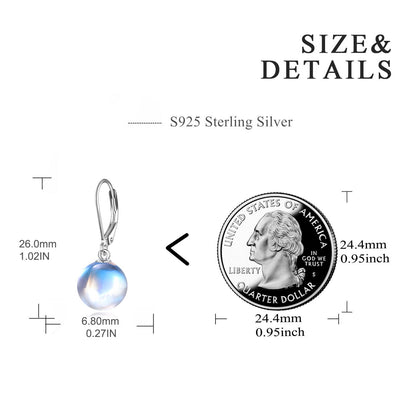 Women's 925 Sterling Silver Moonstone Earrings - The Nevermore Earrings