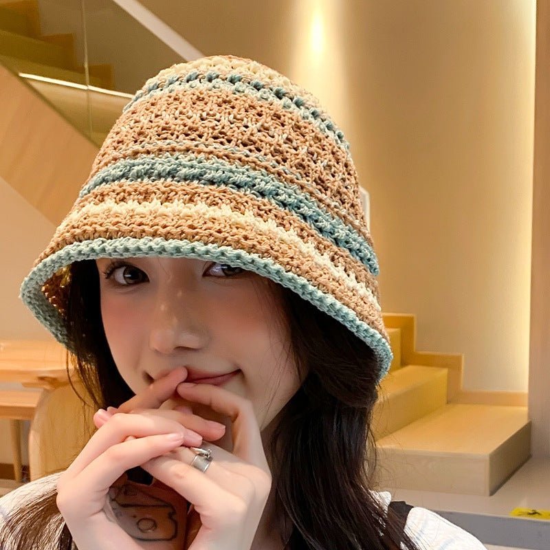 Women's Summer Sun Hat - The Nevermore Hat – Unique Hats by Nevermore Lifestyle & Tech | M Khaki Light Blue