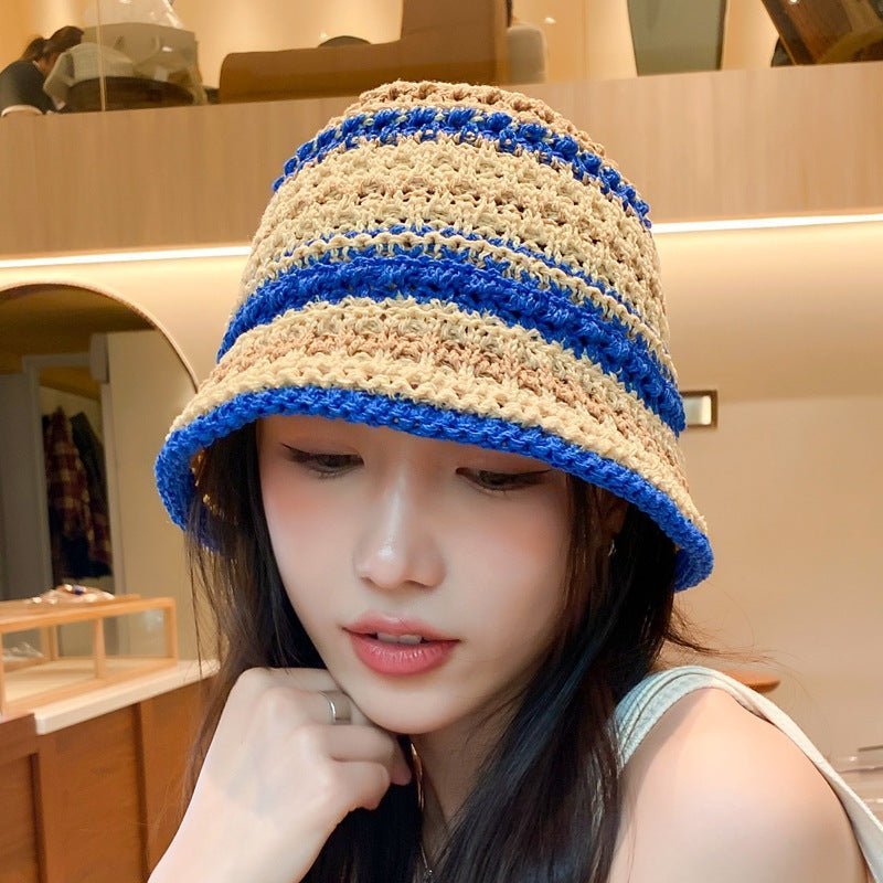 Women's Summer Sun Hat - The Nevermore Hat – Unique Hats by Nevermore Lifestyle & Tech | M Khaki Royal Blue