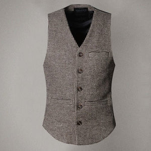 Vintage wool vest for men – khaki