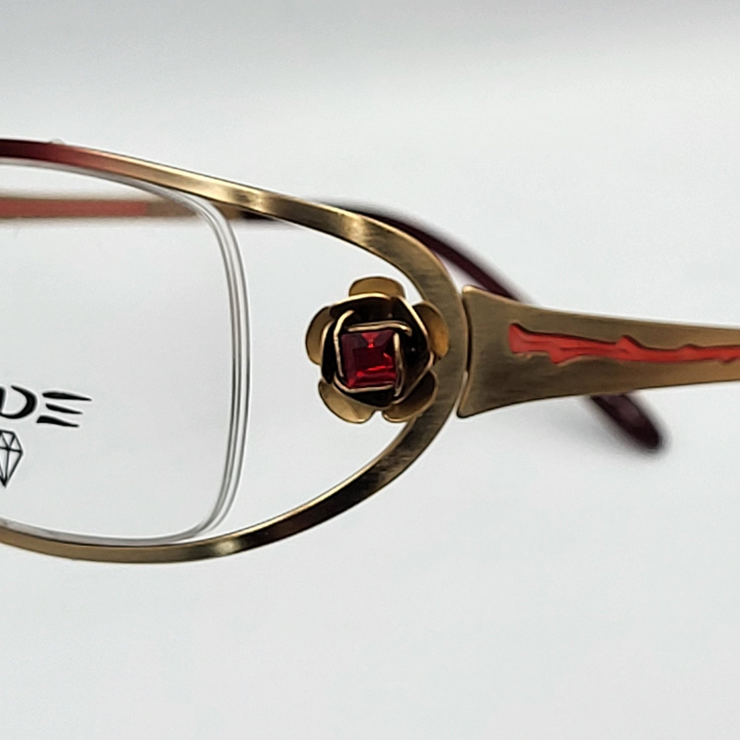 X - IDE STRIPE Bronze Red Nylor Eyeglasses – Unique Eyeglasses by Nevermore Lifestyle & Tech |