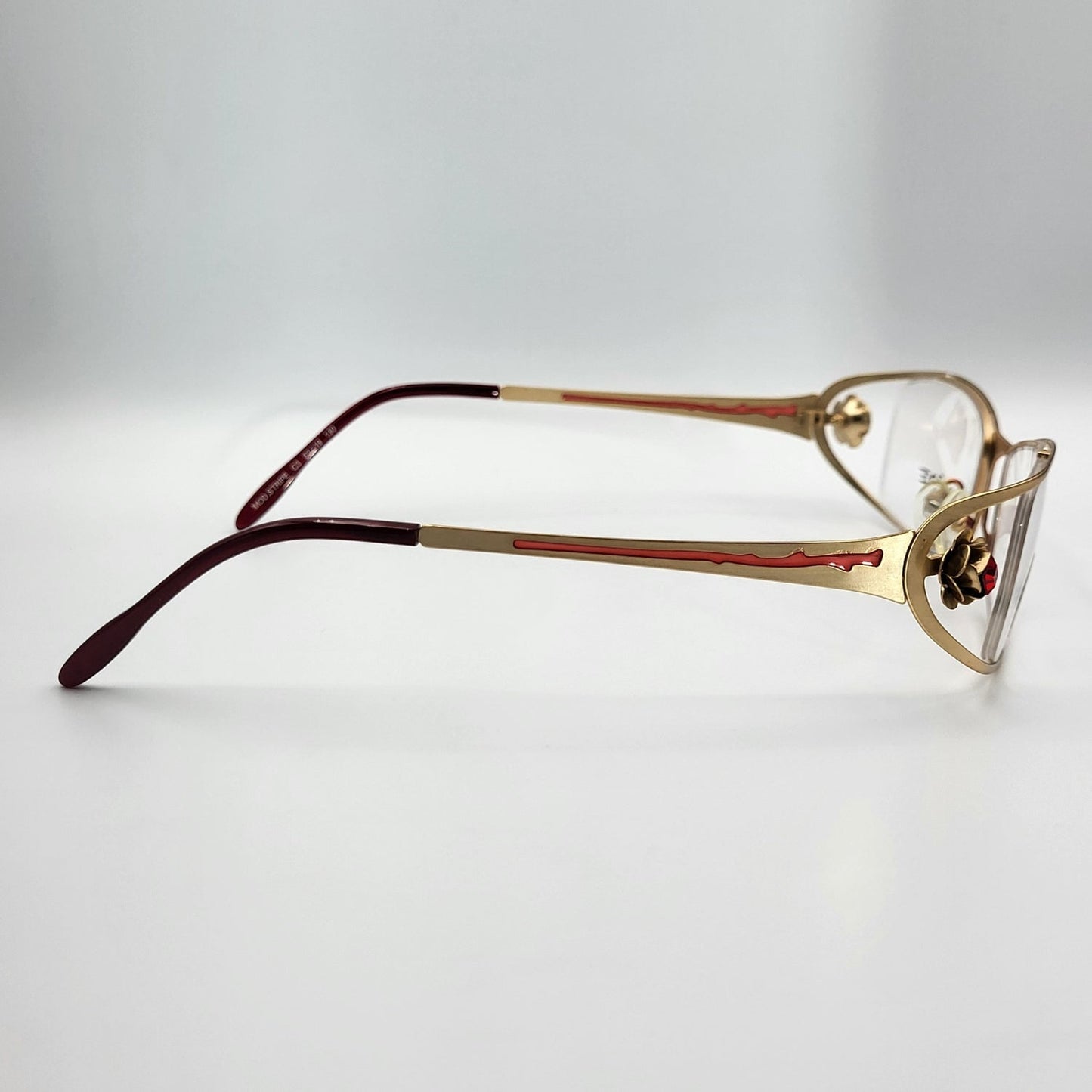 X - IDE STRIPE Bronze Red Nylor Eyeglasses – Unique Eyeglasses by Nevermore Lifestyle & Tech |