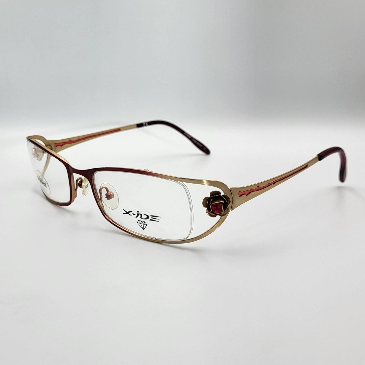 X - IDE STRIPE Bronze Red Nylor Eyeglasses – Unique Eyeglasses by Nevermore Lifestyle & Tech |