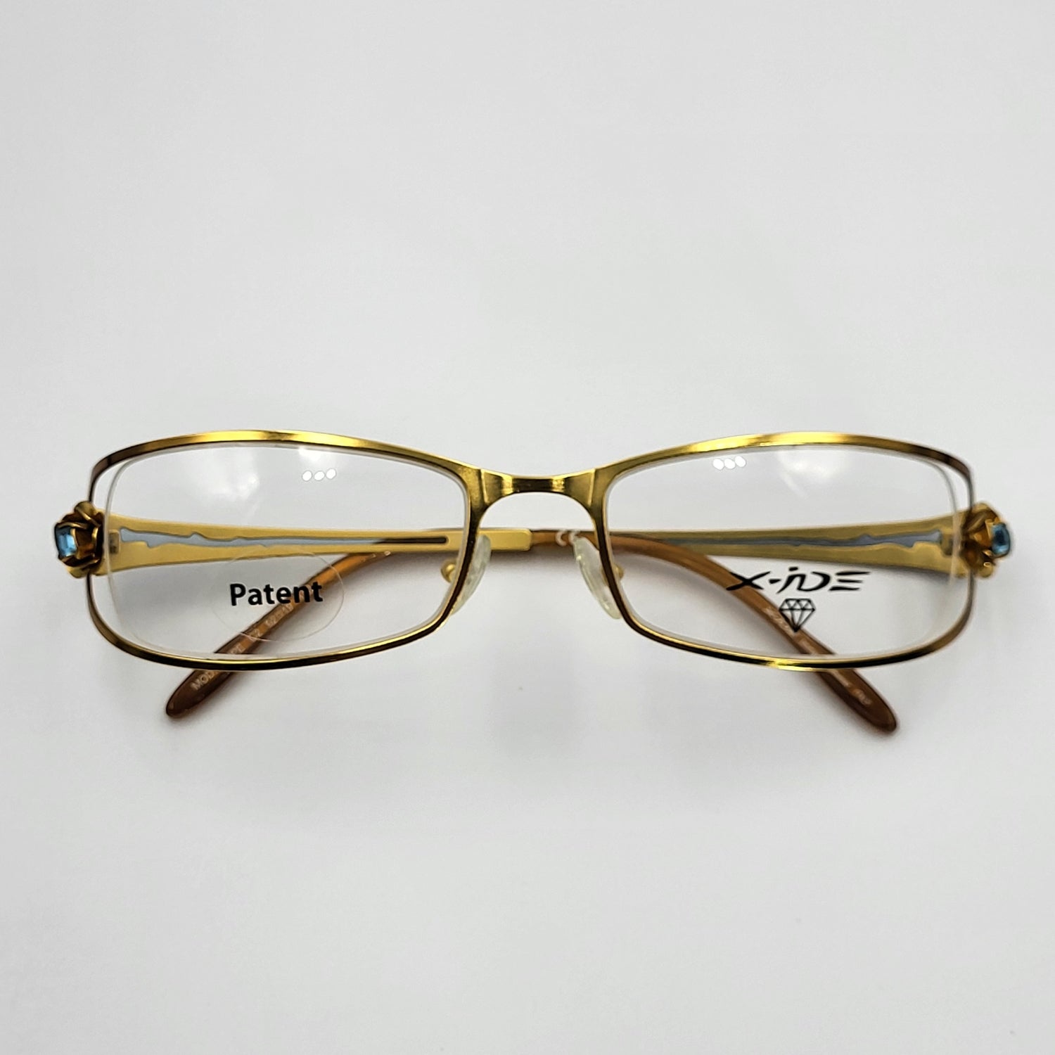 X - IDE STRIPE Gold Nylor Eyeglasses – Unique Eyeglasses by Nevermore Lifestyle & Tech |
