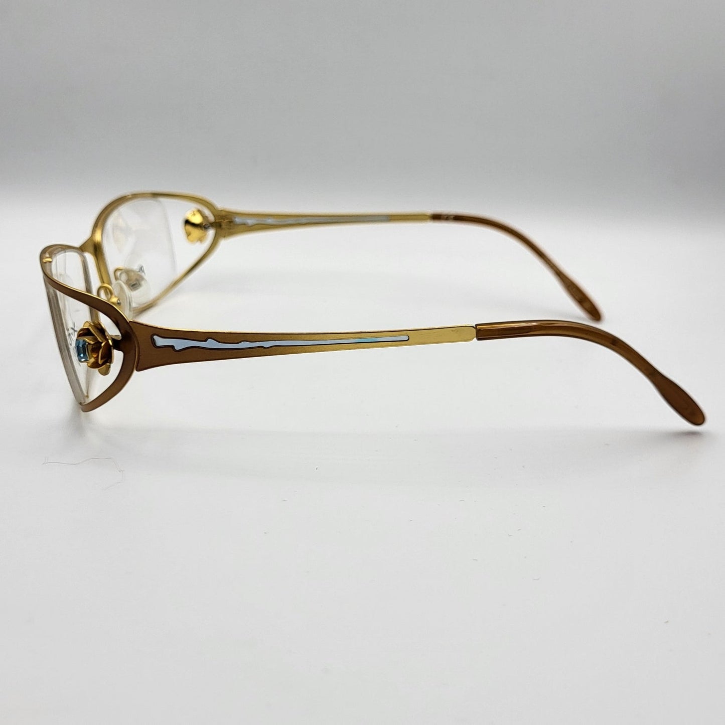 X - IDE STRIPE Gold Nylor Eyeglasses – Unique Eyeglasses by Nevermore Lifestyle & Tech |