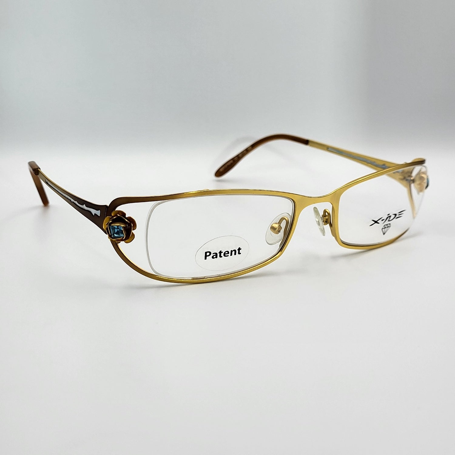 X - IDE STRIPE Gold Nylor Eyeglasses – Unique Eyeglasses by Nevermore Lifestyle & Tech |
