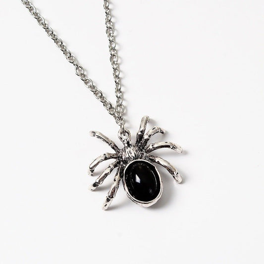 Xanthe Cobweb - 3D Spider Pendant Necklace by The Nevermore – Unique Gothic Jewelry by Nevermore Lifestyle & Tech | F