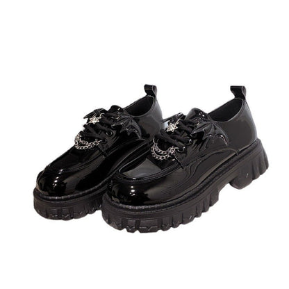 Xanthippe Gothic Leather Shoes With Wings by The Nevermore – Unique Gothic Fasfion for Women by Nevermore Lifestyle & Tech | 35 Matte black