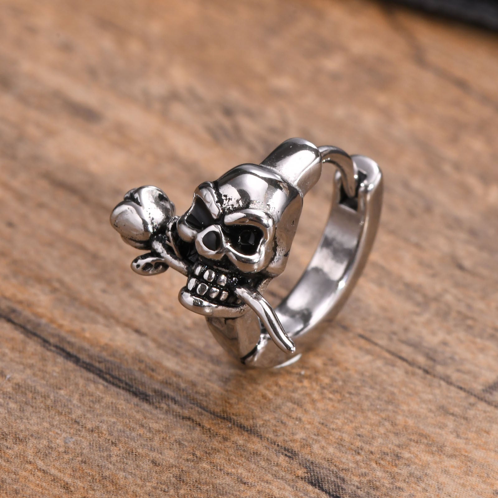 Xavier Emberstone - The Nevermore Gothic Earring Stainless Steel Skull – Unique Gothic Earrings by Nevermore Lifestyle & Tech | 1pcs