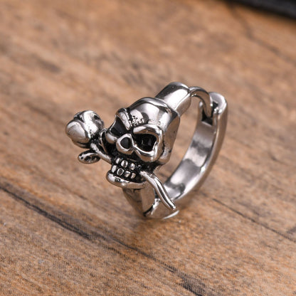 Xavier Emberstone - The Nevermore Gothic Earring Stainless Steel Skull – Unique Gothic Earrings by Nevermore Lifestyle & Tech | 1pcs