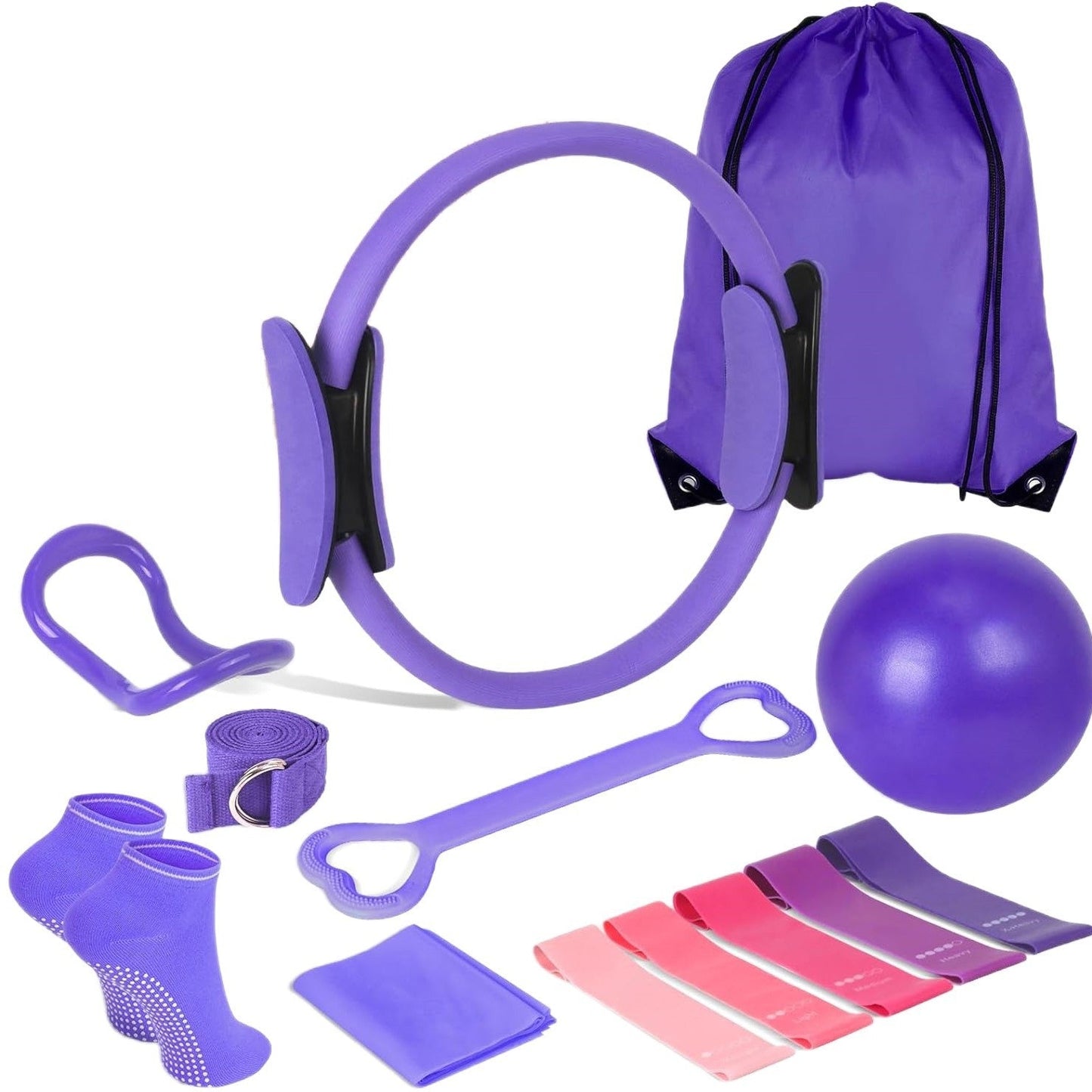Yoga Pilates Roller 13-piece Set Fitness Suit