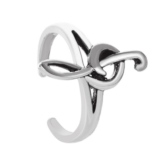 Zelalin - The Nevermore Ear Clip Earring Women's Ear - Cuff Music Key – Unique Earrings by Nevermore Lifestyle & Tech | Silver