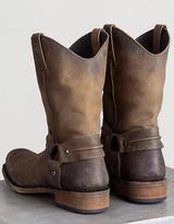 Zenith - Square Heel Mid Tube Boots by The Nevermore