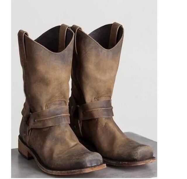 Zenith - Square Heel Mid Tube Boots by The Nevermore