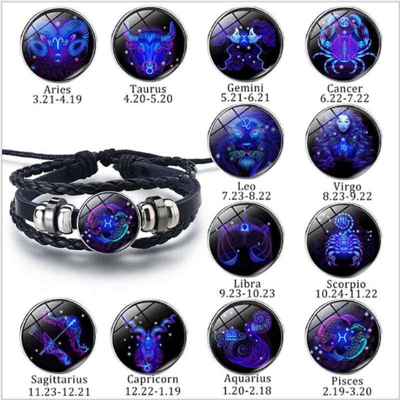 Zodiac Constellation - The Nevermore Braided Bracelet – Unique Bracelets by Nevermore Lifestyle & Tech | Aquarius