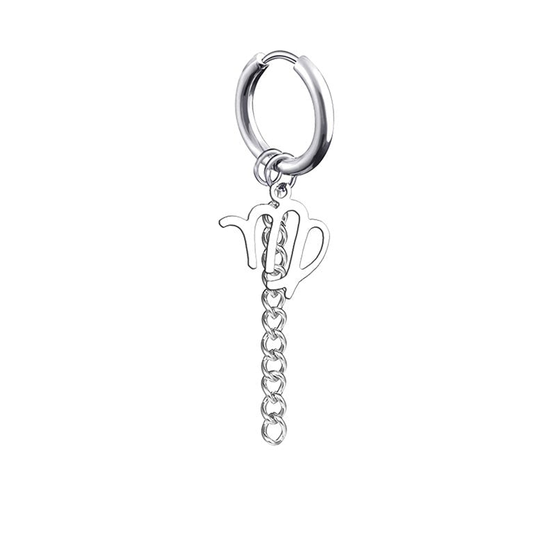 Zodiac Horoscope 12 constellation earrings - The Nevermore Earrings for Men Titanium Steel for men – Unique Jewelry by Nevermore Lifestyle & Tech | QOne Virgo