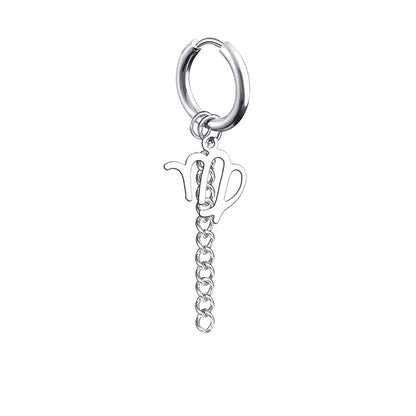 Zodiac Horoscope 12 constellation earrings - The Nevermore Earrings for Men Titanium Steel for men – Unique Jewelry by Nevermore Lifestyle & Tech | QOne Virgo